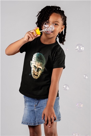 Hellraiser Baskılı Siyah Unisex Çocuk Tişört