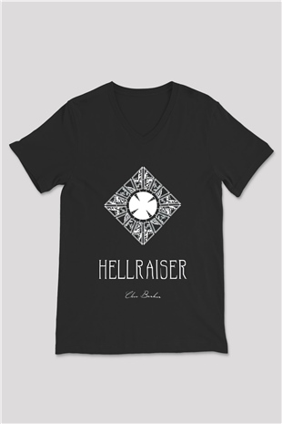 Hellraiser Siyah Unisex V Yaka Tişört