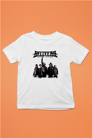 Hellyeah Baskılı Unisex Beyaz Çocuk Tişört