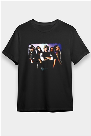 Hellyeah Baskılı Unisex Siyah Tişört