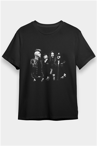 Hellyeah Baskılı Unisex Siyah Tişört