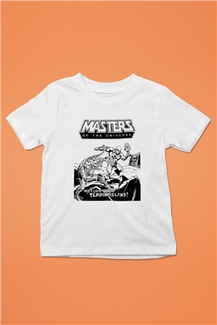 HeMan and the Masters of Universe Baskılı Beyaz Unisex Çocuk Tişört