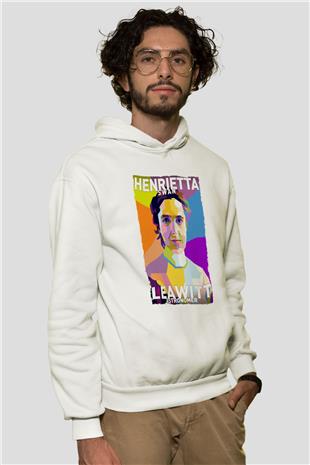 Henrietta Swan Leavitt Baskılı Unisex Ekru Hoodie