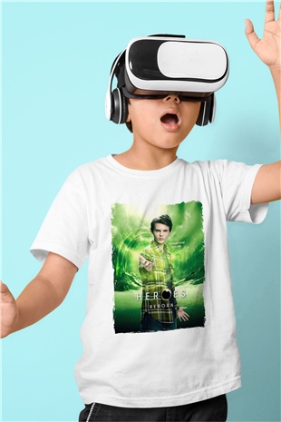 Heroes Beyaz Unisex Çocuk Tişört