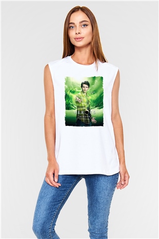 Heroes Beyaz Unisex Kolsuz Tişört