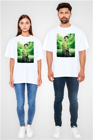 Heroes Beyaz Oversize Tişört Oversize T-shirt