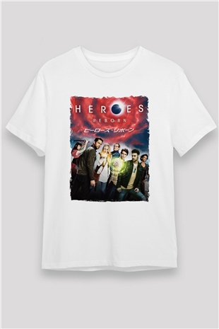 Heroes Beyaz Unisex Tişört T-Shirt