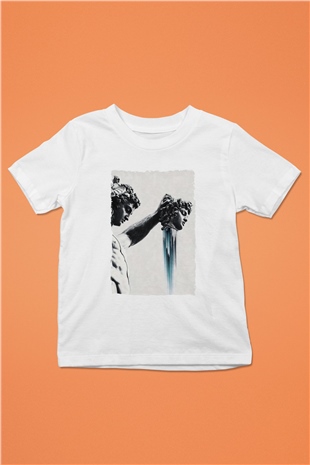 Heykel Baskılı Unisex Siyah  Çocuk Tişört