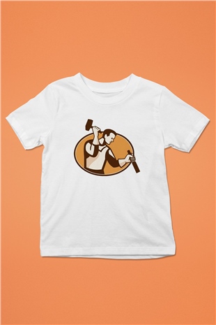 Heykeltıraş Beyaz Unisex Çocuk Tişört