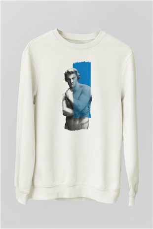 Heykeltıraş Beyaz Unisex Sweatshirt