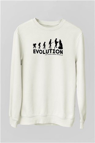 Heykeltıraş Beyaz Unisex Sweatshirt