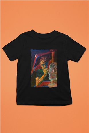 Heykeltıraş Siyah Unisex Çocuk Tişört