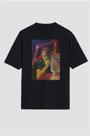 Heykeltıraş Siyah Oversize Tişört Oversize T-shirt - TişörtFabrikası