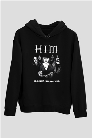 HIM Siyah Unisex Hoodie
