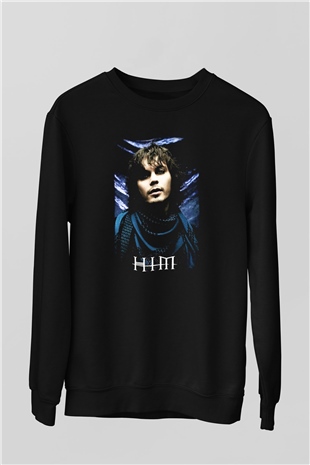 HIM Siyah Unisex Sweatshirt