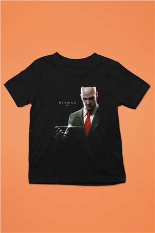 Hitman Siyah Unisex Çocuk Tişört