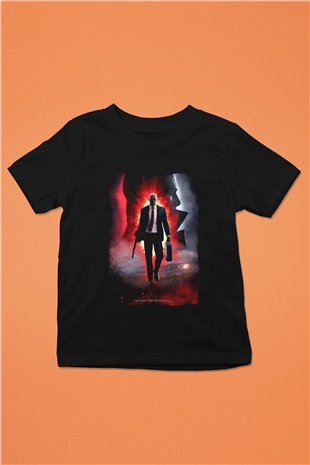 Hitman Siyah Unisex Çocuk Tişört