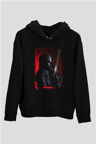 Hitman Siyah Unisex Hoodie