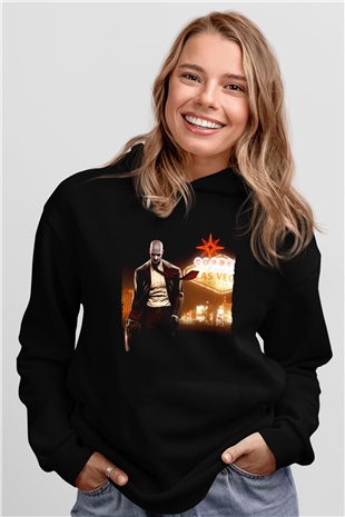 Hitman Siyah Unisex Hoodie