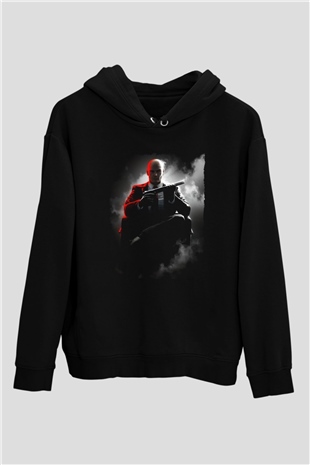 Hitman Siyah Unisex Hoodie