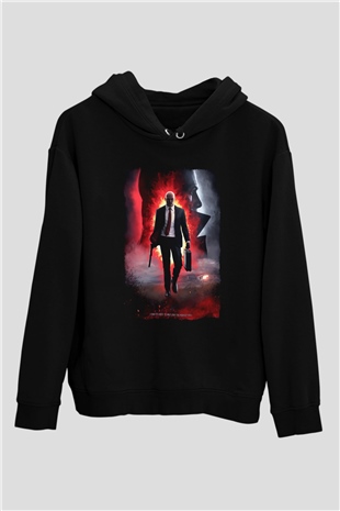 Hitman Siyah Unisex Hoodie