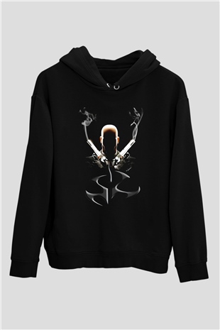 Hitman Siyah Unisex Hoodie