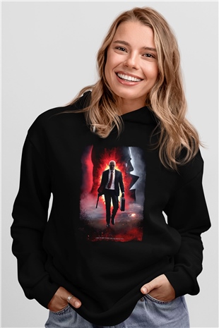 Hitman Siyah Unisex Hoodie
