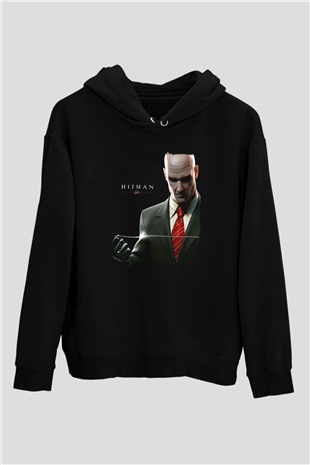 Hitman Siyah Unisex Hoodie