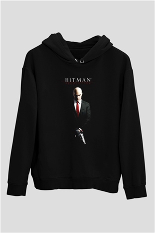 Hitman Siyah Unisex Hoodie