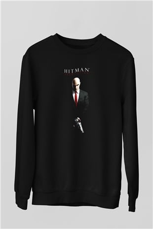 Hitman Siyah Unisex Sweatshirt