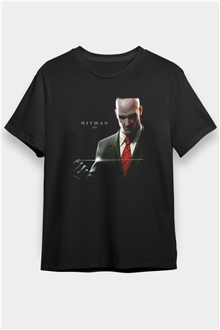 Hitman Siyah Unisex Tişört T-Shirt