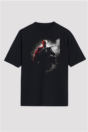 Hitman Siyah Oversize Tişört Oversize T-shirt