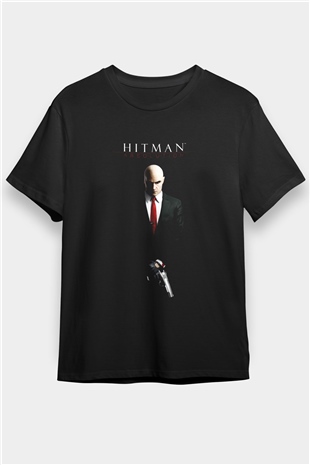 Hitman Siyah Unisex Tişört T-Shirt