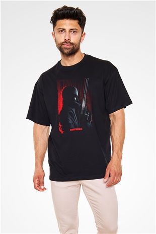 Hitman Siyah Oversize Tişört Oversize T-shirt