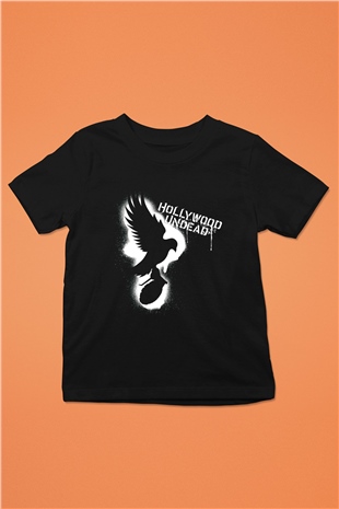 Hollywood Undead Baskılı Siyah Unisex Çocuk Tişört