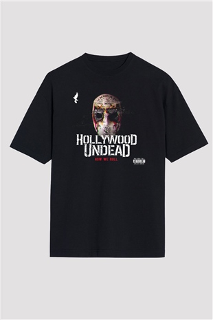 Hollywood Undead Siyah Unisex Oversize Tişört T-Shirt