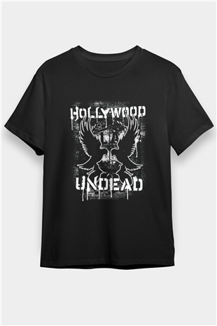 Hollywood Undead Siyah Unisex Tişört T-Shirt - TişörtFabrikası