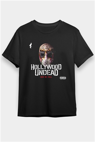 Hollywood Undead Siyah Unisex Tişört T-Shirt - TişörtFabrikası