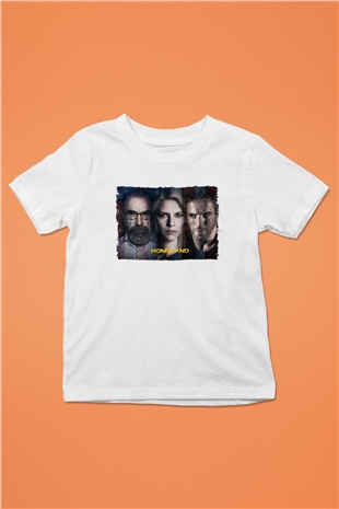 Homeland Beyaz Unisex Çocuk Tişört