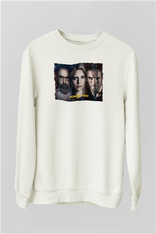 Homeland Beyaz Unisex Sweatshirt