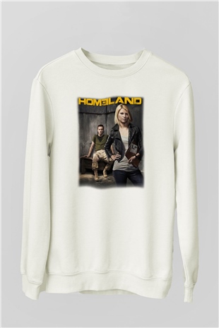 Homeland Beyaz Unisex Sweatshirt