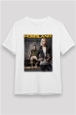 Homeland Beyaz Unisex Tişört T-Shirt