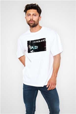 Homeland Beyaz Oversize Tişört Oversize T-shirt