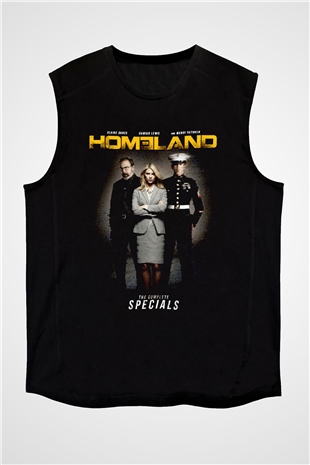 Homeland Siyah Unisex Kolsuz Tişört