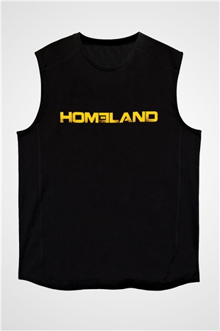 Homeland Siyah Unisex Kolsuz Tişört