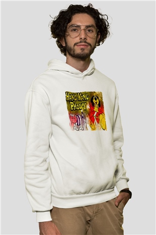 Hong Kong Phooey Beyaz Unisex Hoodie
