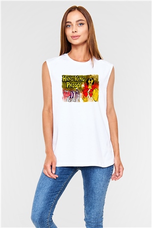 Hong Kong Phooey Beyaz Unisex  Kolsuz Tişört