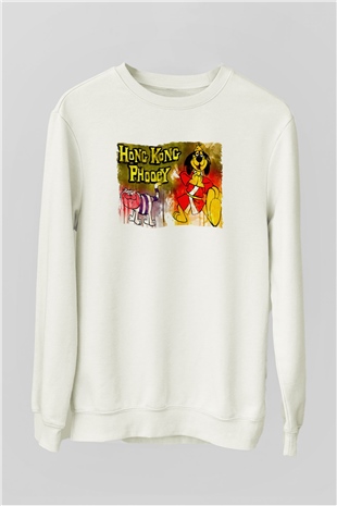 Hong Kong Phooey Beyaz Unisex  Sweatshirt
