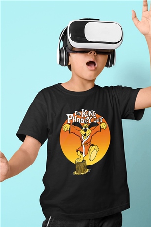 Hong Kong Phooey Siyah Unisex  Çocuk Tişört