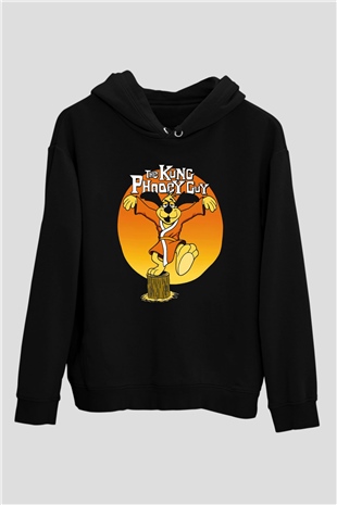 Hong Kong Phooey Siyah Unisex Hoodie
